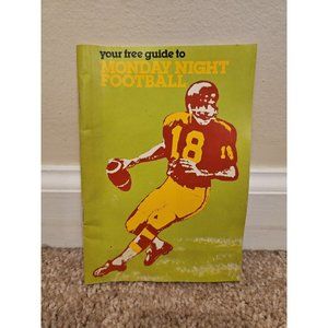 1980 Your Free Guide to Monday Night Football Small Book Pamphlet Guide